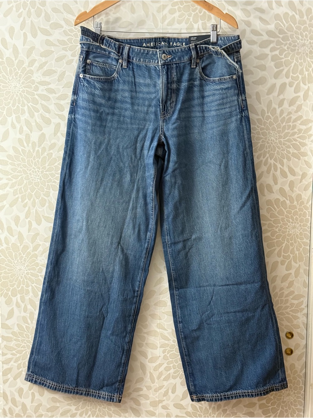 NWT American Eagle AE Women’s 10L 30 Strigid Low Rise Wide Leg Baggy Jeans